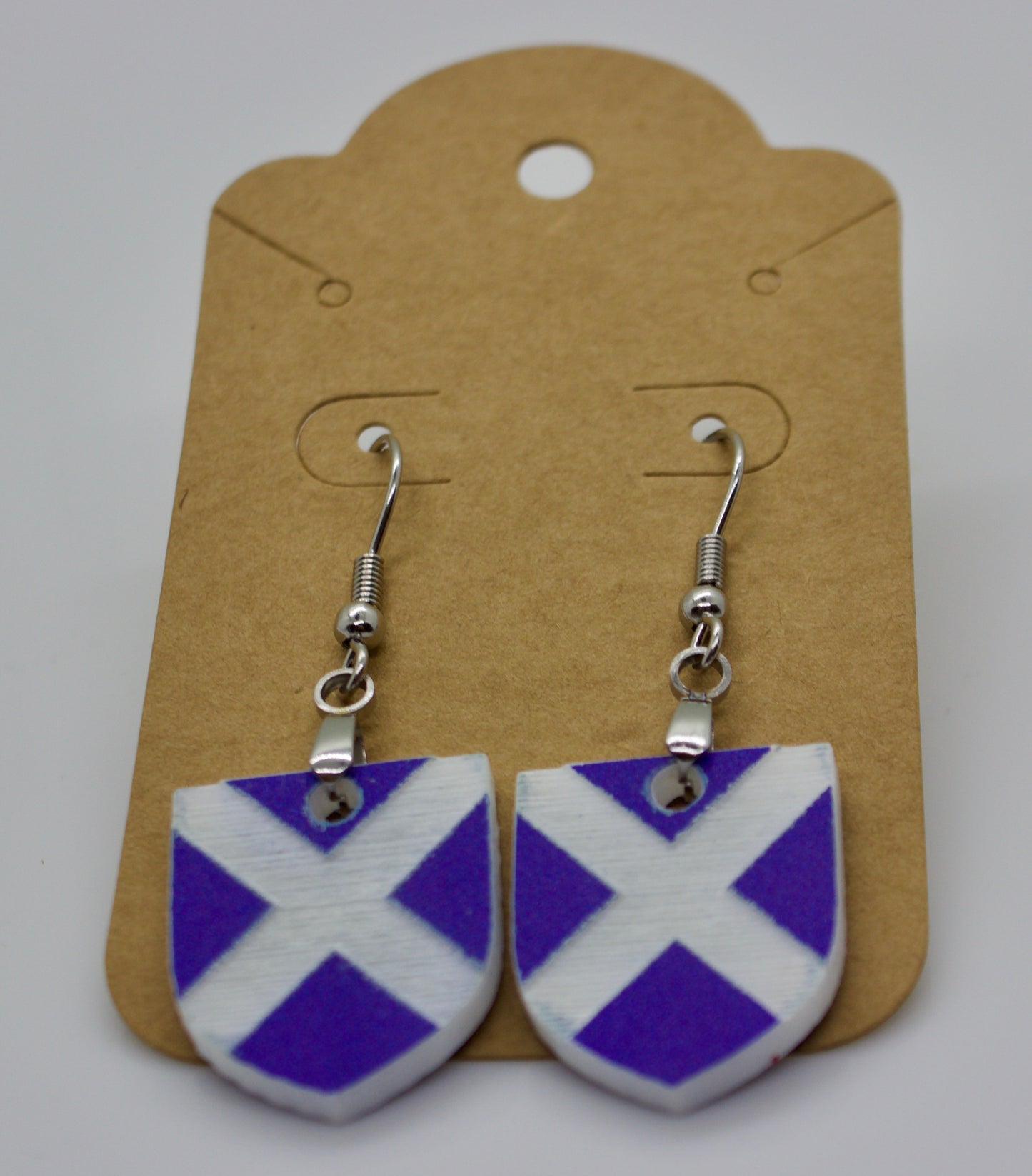 Scottish Flag Earrings