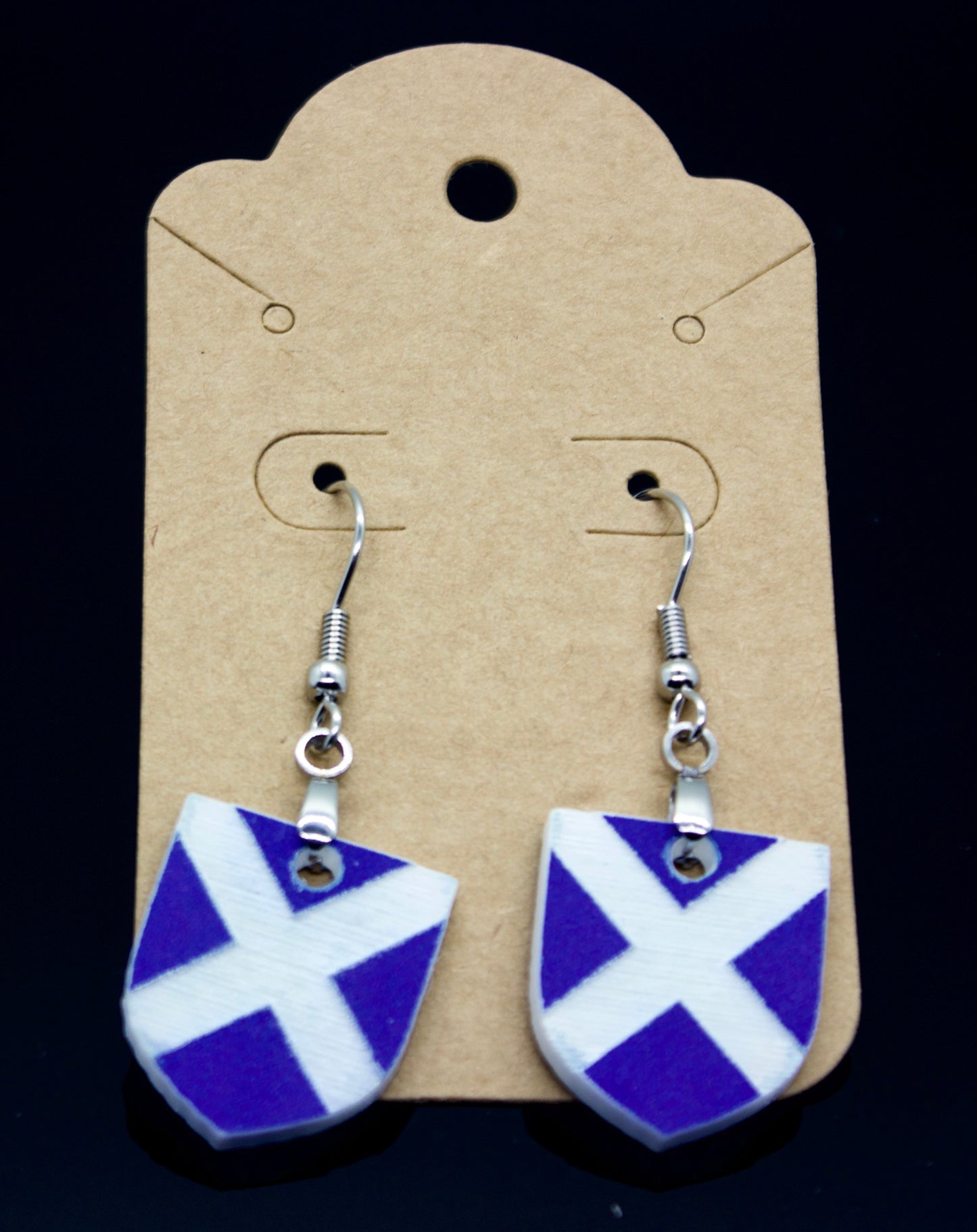Scottish Flag Earrings