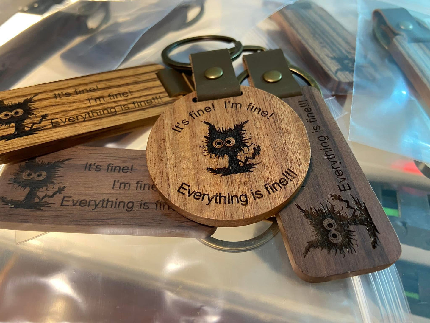 I'm Fine, Everything Is Fine- Keychain