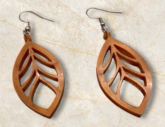 dazzling leaf earrings